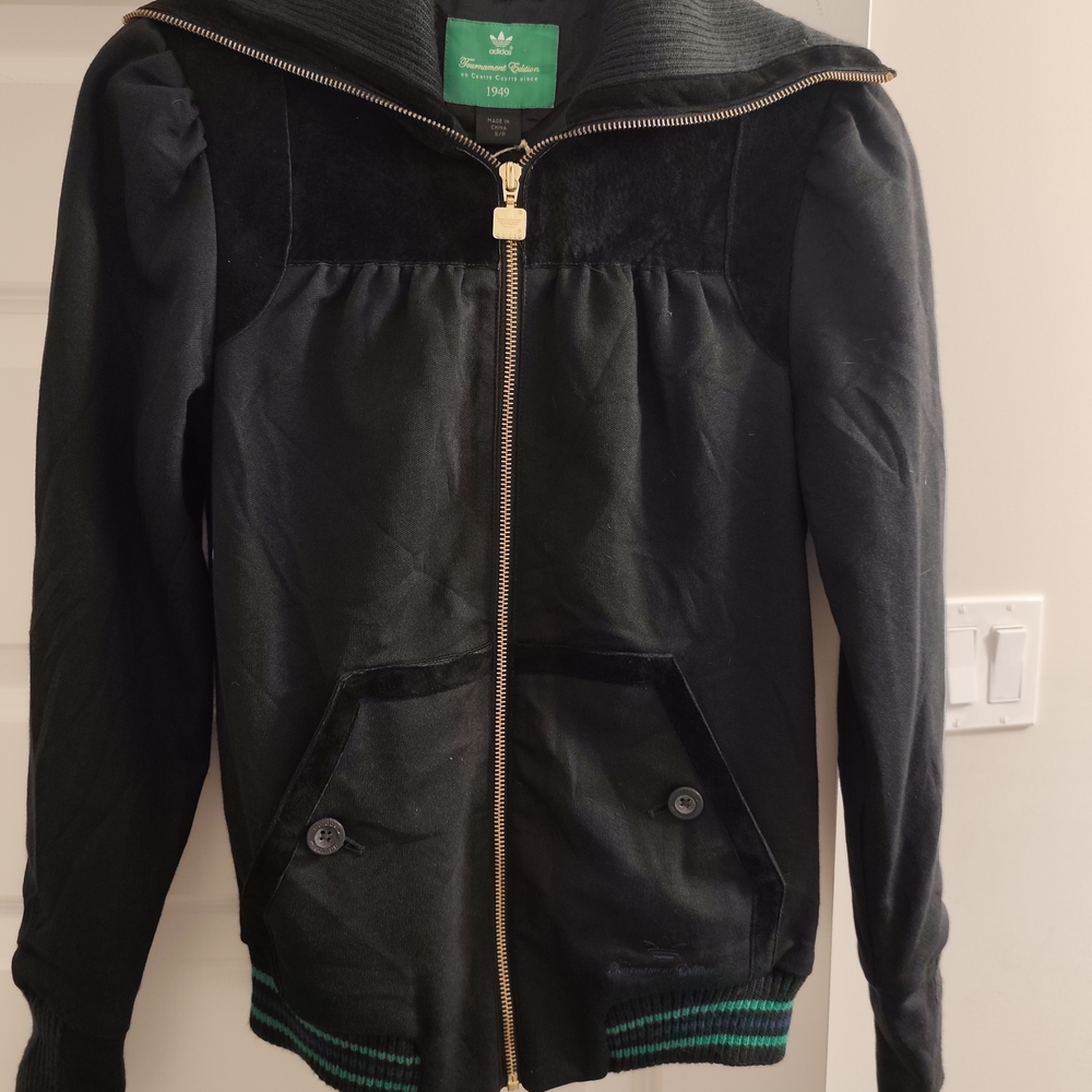 Adidas Black Zip-Up Hoodie